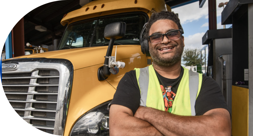 Truck Driver Smiling